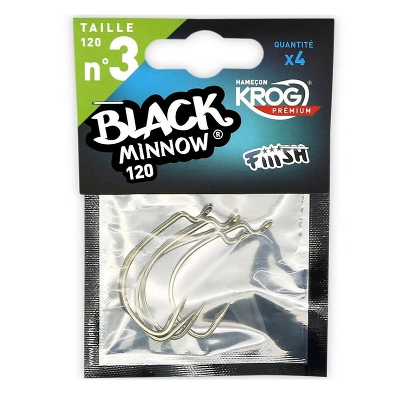 Fiiish Black Minnow Krog Hooks